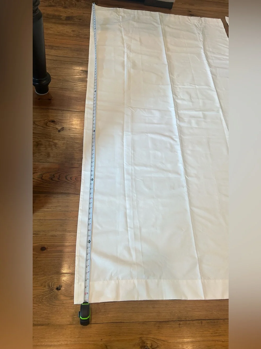 White Linen-Style curtains (2 panel set) measurements shown in picture